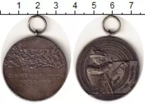 Медаль Швейцарии 1933 года Серебро Стрелковый фестиваль