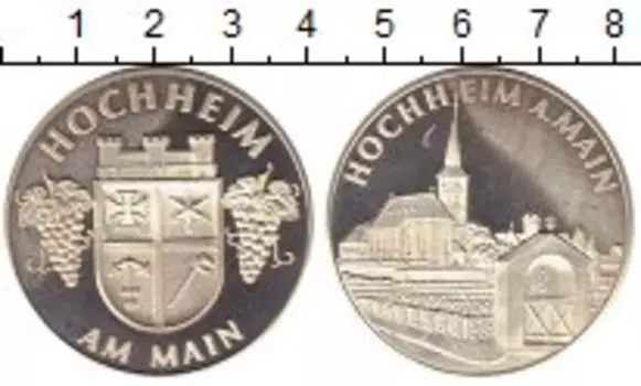 Медаль Германии Серебро Хоххайм-на-Майне