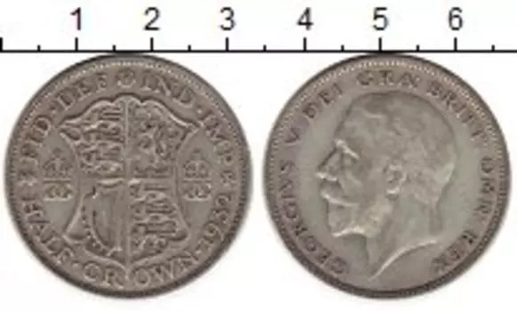Монета 1/2 кроны Англии 1932 года Серебро Георг V