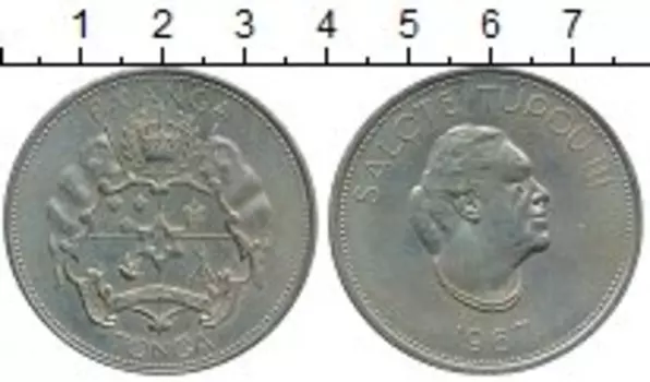 Монета паанга Тонги 1967 года Медно-никель Салоте Тупоу III