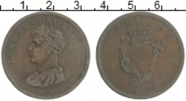 Монета пенни Ирландии Медь
