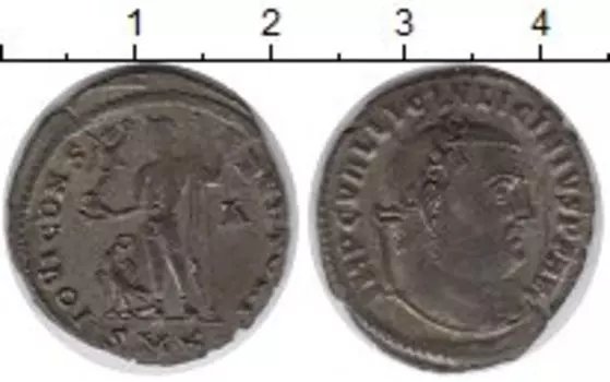 Монета фоллис Древнего Рима Биллон Лициний I