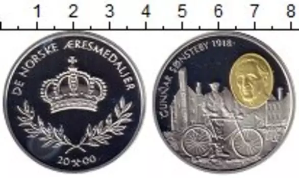 Медаль Норвегии 2000 года Серебро Гуннар Сёнстебю