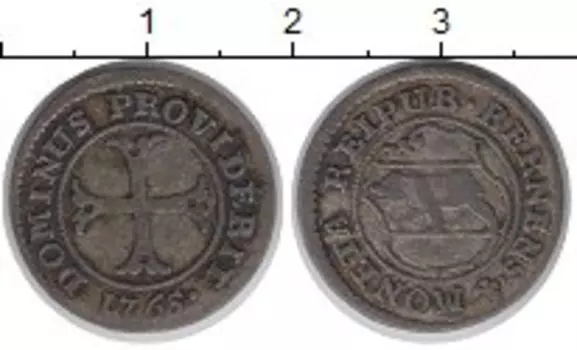 Монета крейцер Берна 1765 года Серебро