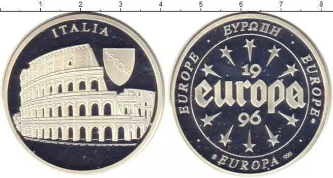 Монета жетон Германии 1996 года Серебро Рим