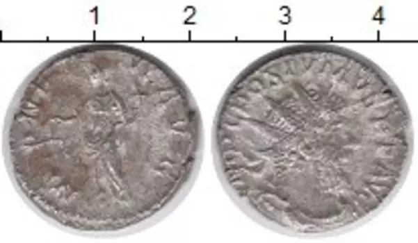 Монета антониниан Древнего Рима Серебро Император Постум