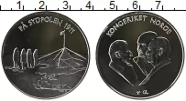Медаль Норвегии Серебро Северный полюс