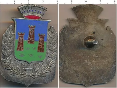 Монета Полицейский знак Италии Медно-никель Чистерна-Ди-Латина