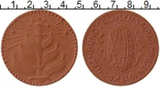 Медаль Мейсена 1921 года Фарфор Дни Саксонии
