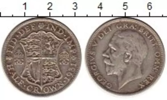 Монета 1/2 кроны Англии 1931 года Серебро Георг V