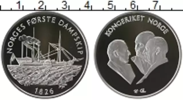Медаль Норвегии Серебро Корабль