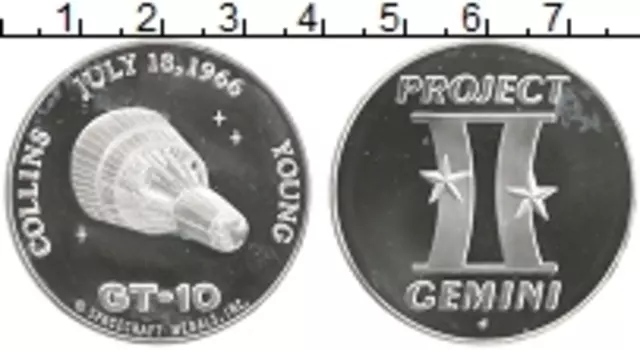 Медаль Америки Серебро Космос, GEMINI