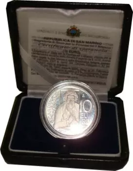 Набор монет 10 евро Сан-Марино 2007 года Серебро Набор посвящён Кардуччи Джозуэ - самому значительному поэту современной Италии