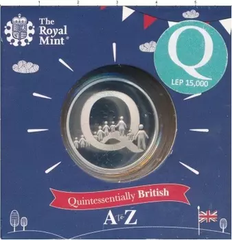 Набор монет 10 пенсов Англии 2018 года Серебро Алфавит