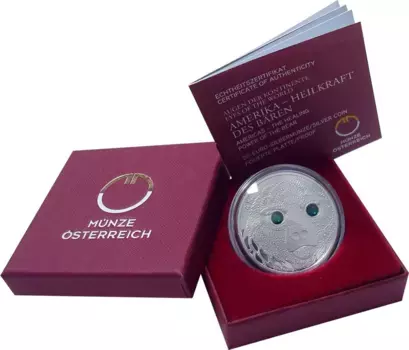 Набор монет 20 евро Австрии 2023 года Серебро 5-я монета серии Глаза Мира