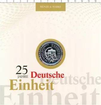 Набор монет 25 евро Германии 2015 года Серебро 25 лет объединения Германии