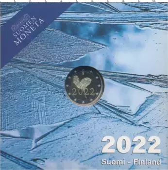 Набор монет 2 евро Финляндии 2022 года Биметалл 100 лет Финскому национальному балету