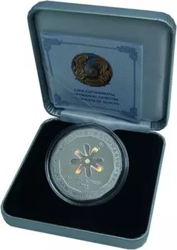 Набор монет 500 тенге Казахстана 2010 года Серебро VII Зимние азиатские игры в Астане и Алма-Ате