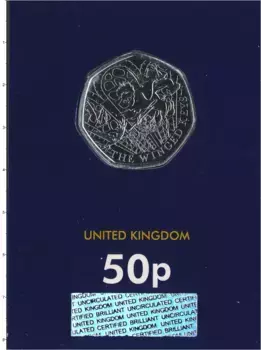 Набор монет 50 пенсов Англии 2024 года Медно-никель Карл III