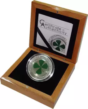 Набор монет 5 долларов Палау 2013 года Серебро Клевер на удачу