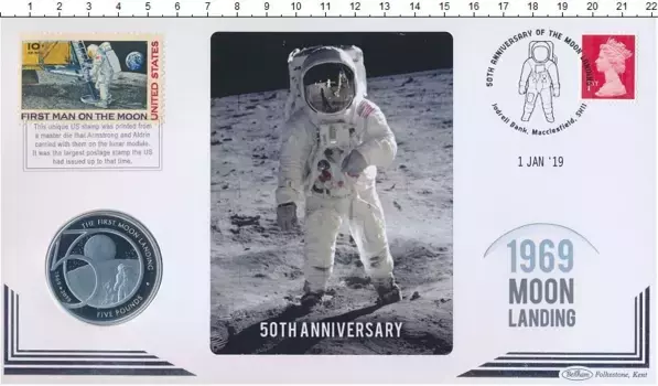 Набор монет 5 фунтов Олдерни 2019 года Серебро Елизавета II
