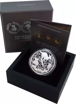 Набор монет доллар Австралии 2024 года Серебро 125 лет Монетному двору Перта