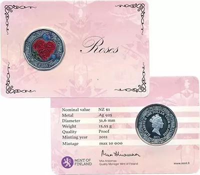 Набор монет доллар Островов Кука 2011 года Серебро Монета номиналом 1 доллар (серебро 925