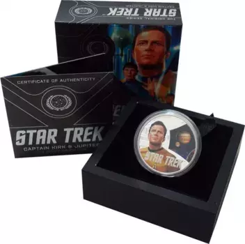 Набор монет доллар Тувалу 2019 года Серебро «Звёздный путь» (Star Trek)