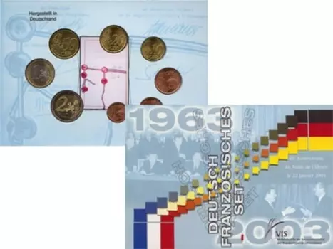 Набор монет Евронабор 2003 года Германии 2003 года В наборе представлены евромонеты 2003 года выпуска