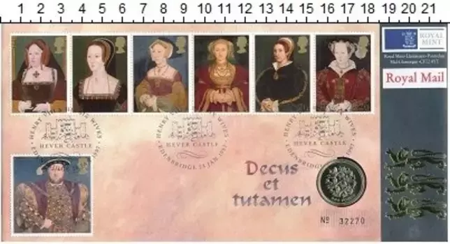 Набор монет фунт Англии 1997 года Латунь Елизавета II