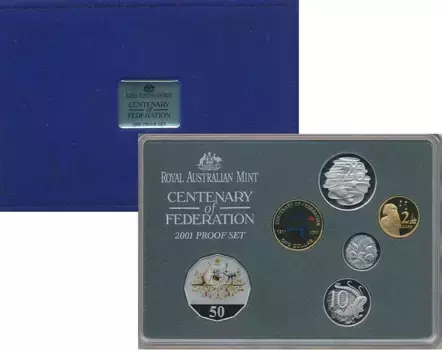 Набор монет Набор 2001 года Австралии 2001 года Елизавета II