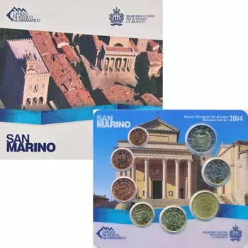 Набор монет Набор 2014 года Сан-Марино 2014 года ? "Сан-Маринский евро-набор" - Коллекционный набор 2014 года