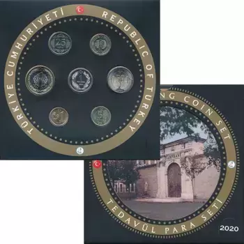 Набор монет Набор 2020 года Турции 2020 года Биметалл Набор монет Турции 2020 года