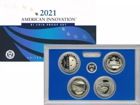 Набор монет Набор 2021 года Америки 2021 года Латунь Американские Инновации