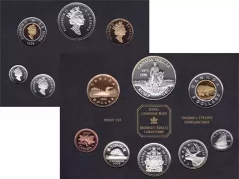 Набор монет Набор монет 1998 года в качестве proof Канады 1998 года Представляем вам набор монет Канады 1998 года, выполненных в качестве proof