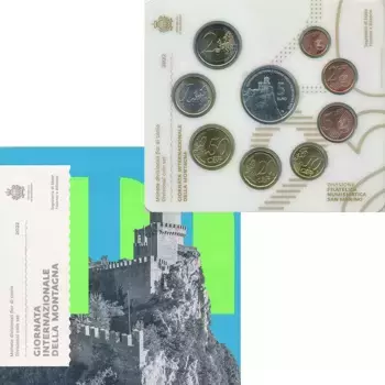 Набор монет Набор монет 2022 года Сан-Марино 2022 года Годовой набор монет Сан-Марино 2022 года