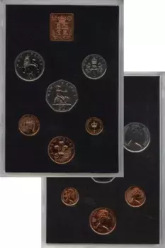 Набор монет Выпуск 1976 года Англии 1976 года Выпуск монет 1976 года