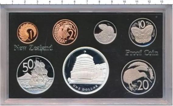 Набор монет Выпуск 1978 года Новой Зеландии 1978 года Подарочный набор 1979 года выпуска в качестве Proof