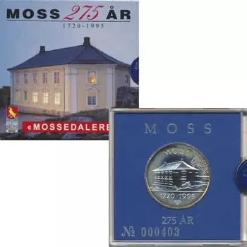 Набор монет Жетон Норвегии 1995 года Серебро 275 лет г