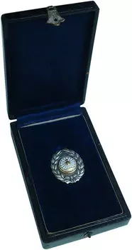 Знак Японии Серебро Нагрудный знак заслуг национальных железных дорог