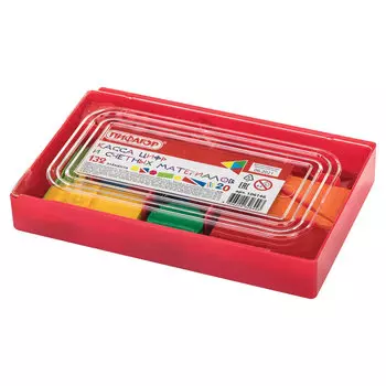 106146, Касса цифр и счетных материалов 132 элемента, пенал, ПИФАГОР, 106146