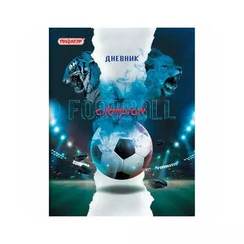 106341, Дневник 1-11 класс 40л, на скобе, ПИФАГОР, обложка картон, Football, 106341