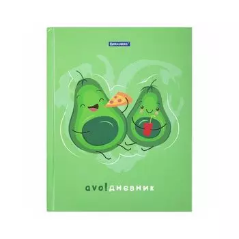 106359, Дневник 1-4 класс 48л, твердый, BRAUBERG, глянцевая ламинация, с подсказом, Авокадики, 106359