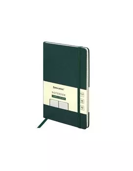 113035, Блокнот А5 (130х210 мм), BRAUBERG ULTRA, балакрон, 80 г/м2, 96 л., клетка, темно-зеленый, 113035