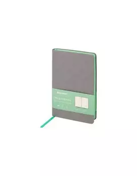 113297, Ежедневник недатированный А5 138х213мм BRAUBERG Metropolis Mix, под кожу, 136 л., серый, 113297