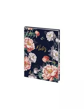 113521, Ежедневник недатированный А5 (145х215 мм), ламинированная обложка с фольгой, 128 л., STAFF, Flowers, 113521