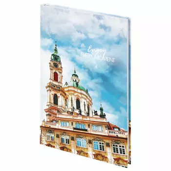 114405, Блокнот БОЛЬШОЙ ФОРМАТ (205х290 мм) А4, 80л, твердый, клетка, STAFF, "Город", 114405