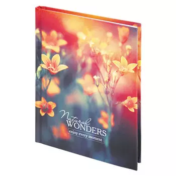 114438, (цена за 6 шт.) Блокнот МАЛЫЙ ФОРМАТ (110х147 мм), А6, 80 л., твёрдый, клетка, STAFF, "Цветы", 114438