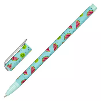 143704, (цена за 36 шт.) Ручка шариковая BRAUBERG SOFT TOUCH STICK "JUICY FRUIT", СИНЯЯ, мягкое покрытие, узел 0,7 мм, 143704