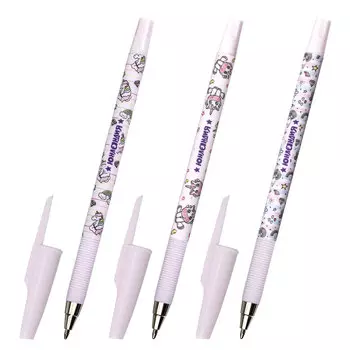 143726, (цена за 36 шт.) Ручка шариковая ЮНЛАНДИЯ "UNICORN", синяя, SOFT TOUCH покрытие, узел 0,7 мм, линия письма 0,35 мм, 143726